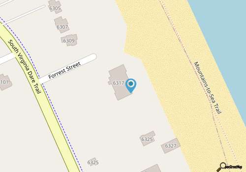 Top Floor OBX Condo with Ocean & Sound Views, Walk-In Shower map location