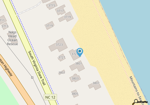 Miss Grace | Oceanfront | Nags Head | Sleeps 14 map location