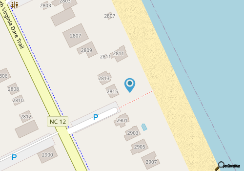 Classic 8-person OBX vacation rental on the Nags Head Oceanfront map location