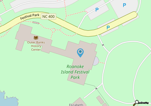 Roanoke Island Festival Park map location