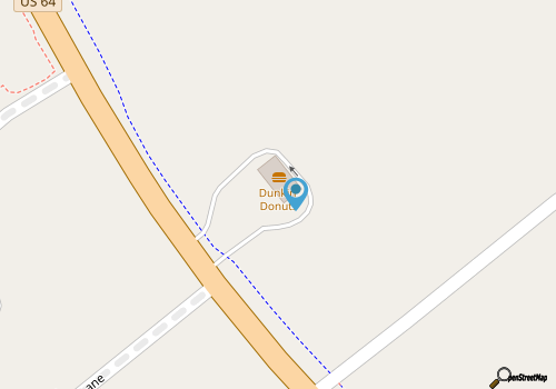 Dunkin' map location