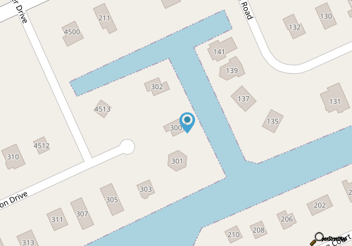 Canal-front home with front & rear decks, pool & private hot tub - dog-friendly map location