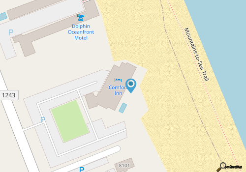 Comfort Inn South Oceanfront map location