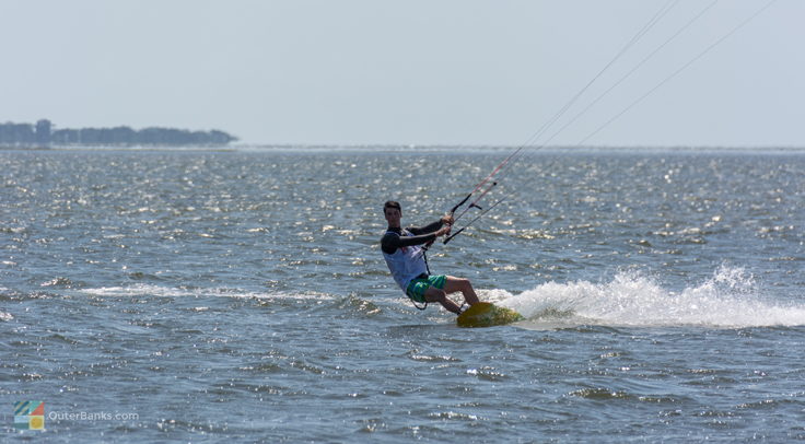Kiteboarder at Canadian Hole