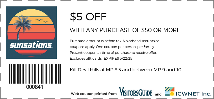 $5 OFF WITH ANY PURCHASE OF $50 OR MORE