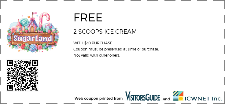 FREE 2 SCOOPS ICE CREAM