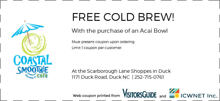 FREE COLD BREW! With the purchase of an Acai Bowl