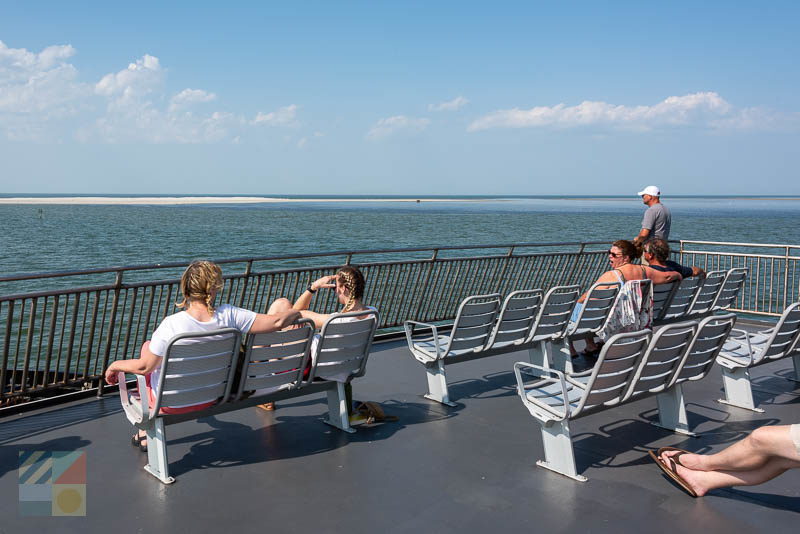Cedar Island Ferry passenger deck chairs