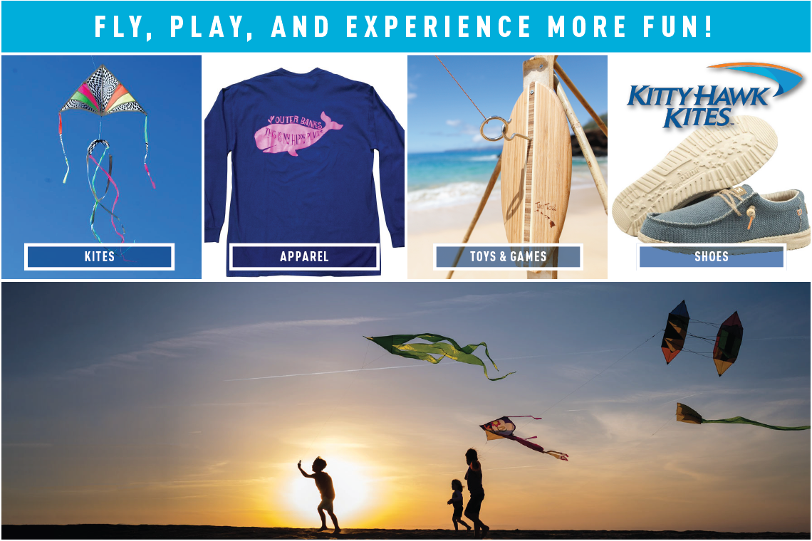 $5 off $30 retail Purchase at any Kitty Hawk Kites