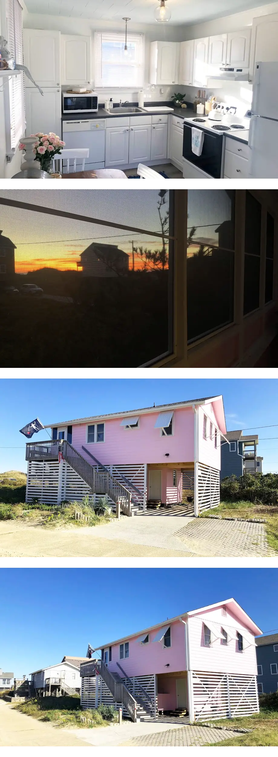 Little Pink Cottage OBX - 50 steps to your Private Beach Access!