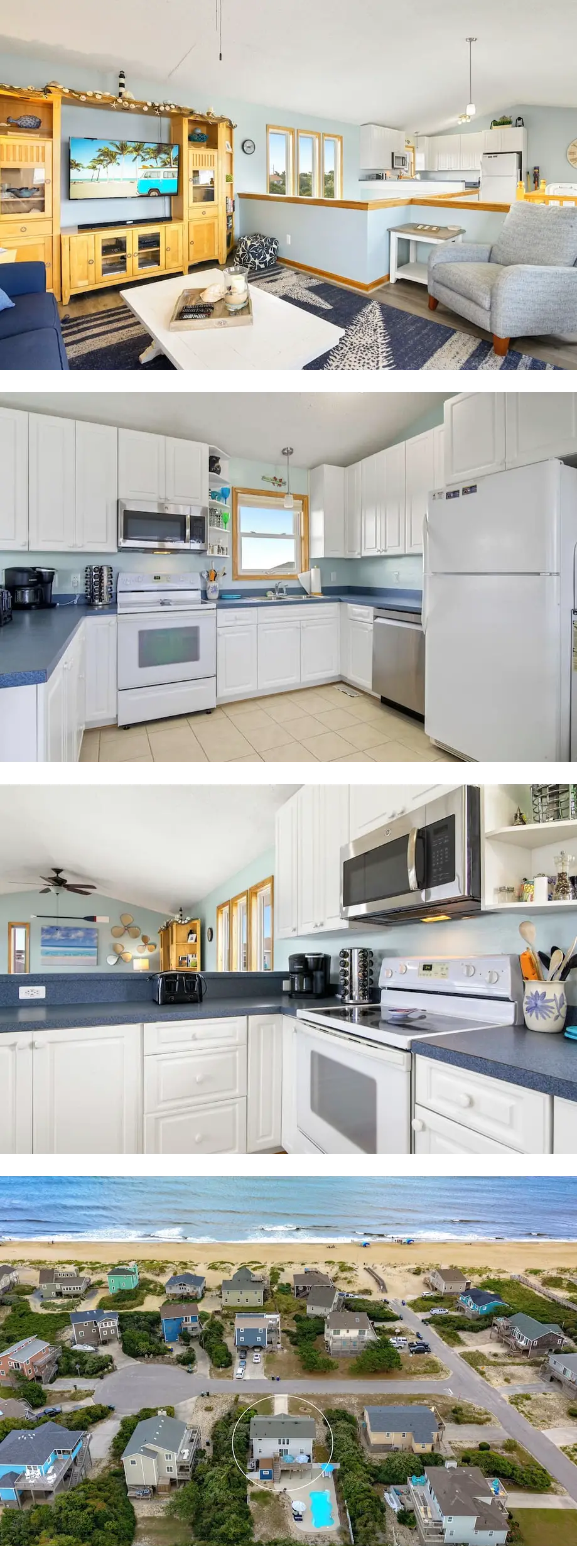 Amazing! Summer Shanty -ocean view, pool, hot tub, steps to beach, quiet street