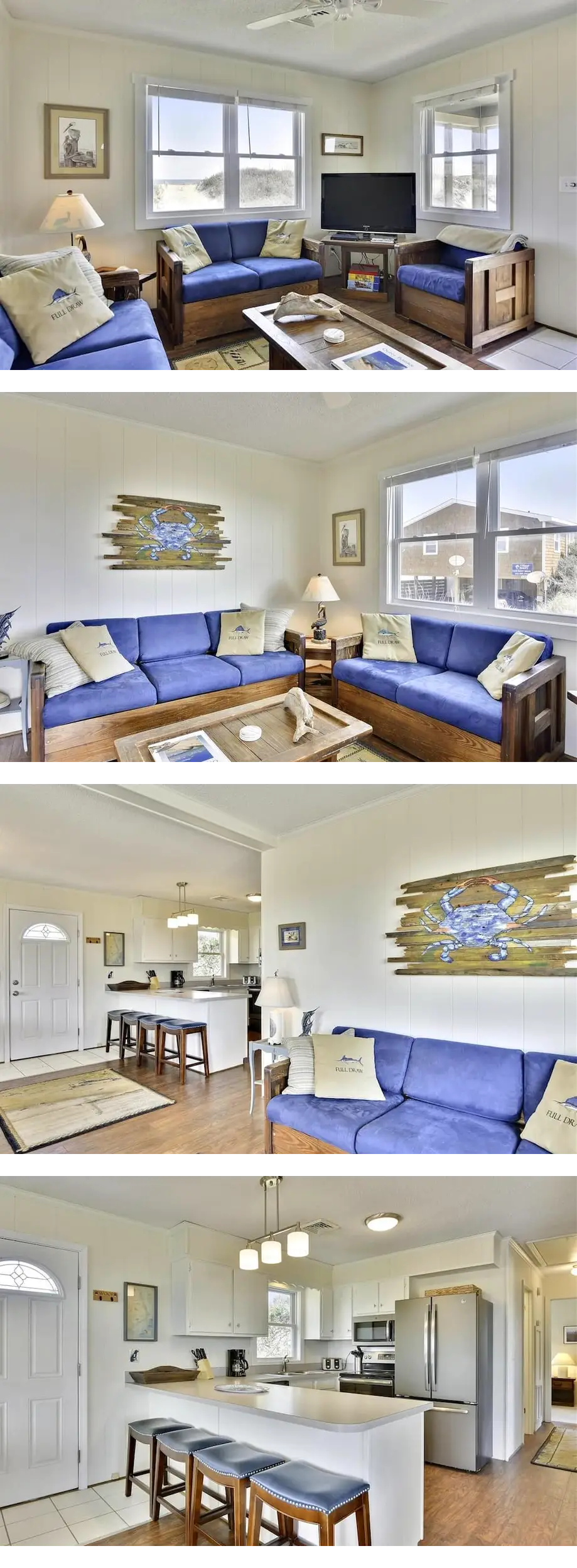 Semi-oceanfront in quiet South Nags Head! Fenced area for your dog!