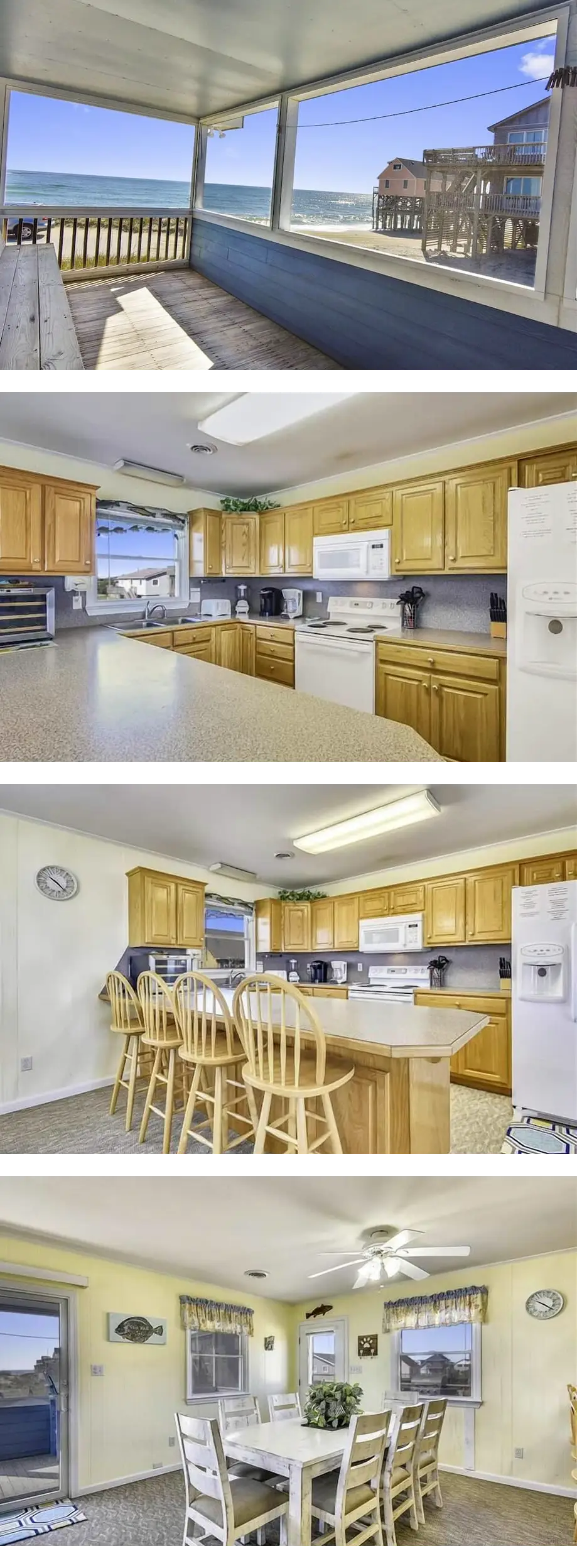 Semi-oceanfront in South Nags Head with views and well-maintained interior!