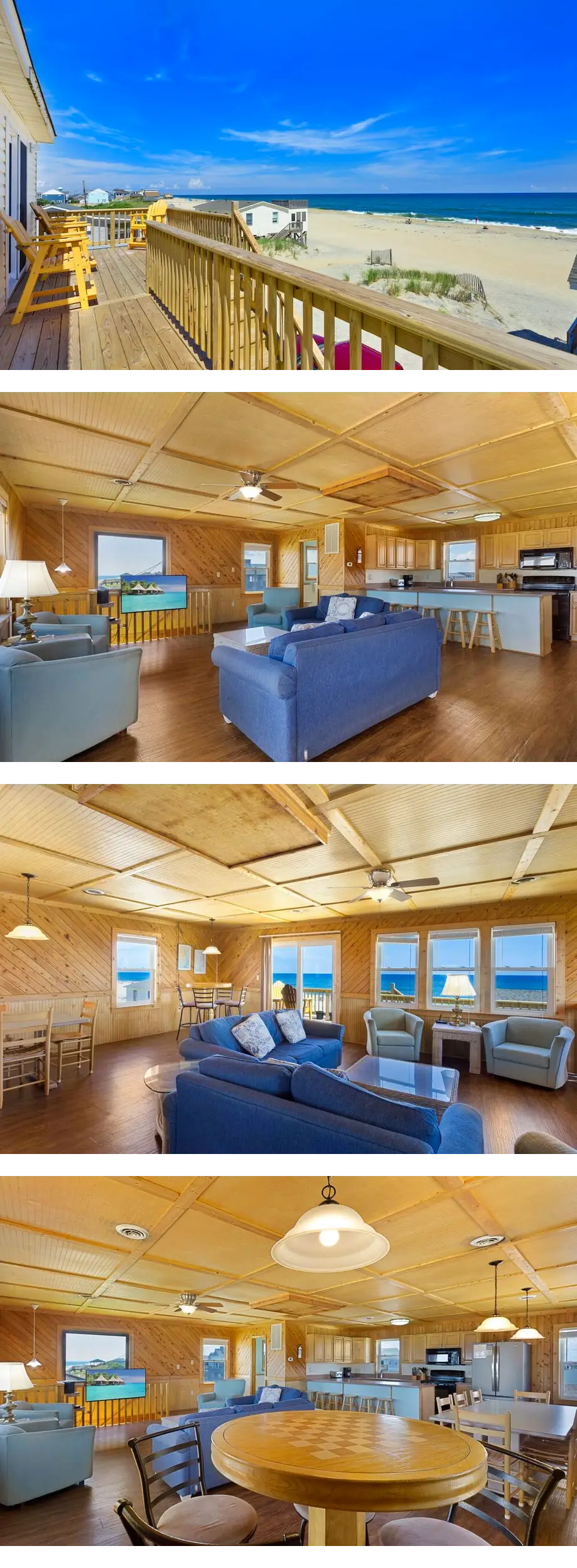 4 bedroom, semi-oceanfront,community pool