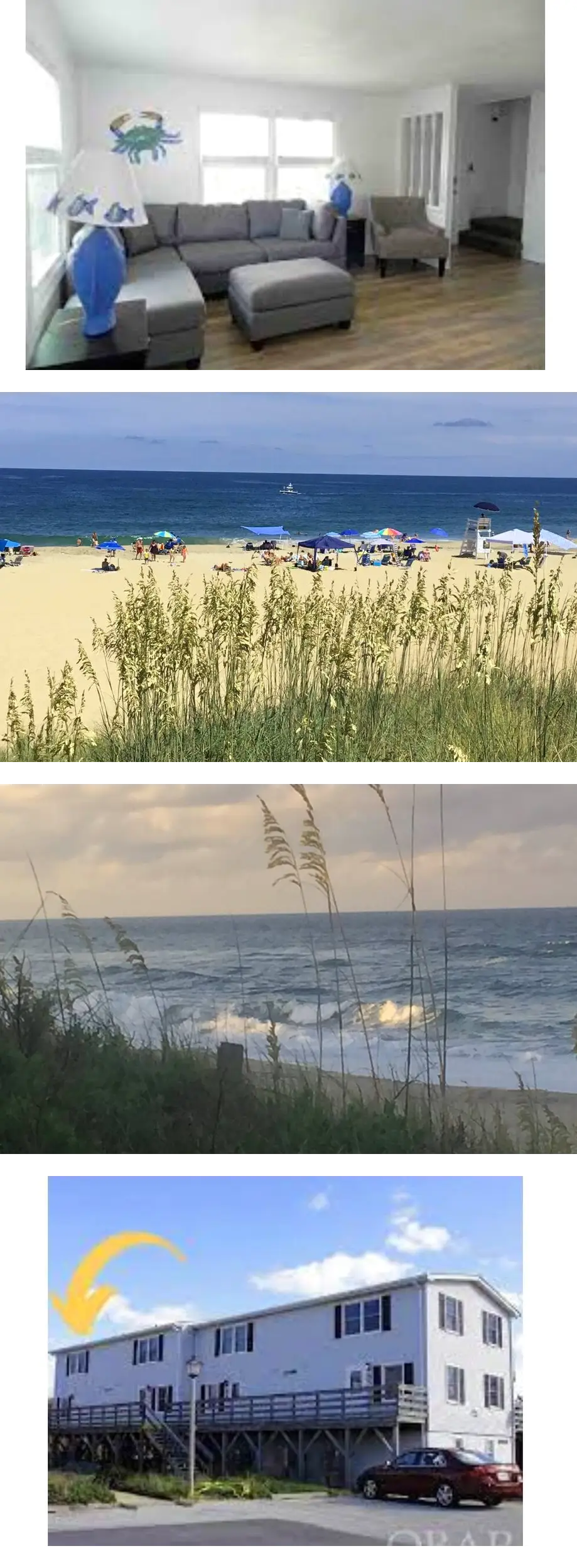 Affordable, Nags Head, NC beachfront timeshare sleeps 6. Market & hospi. nearby.