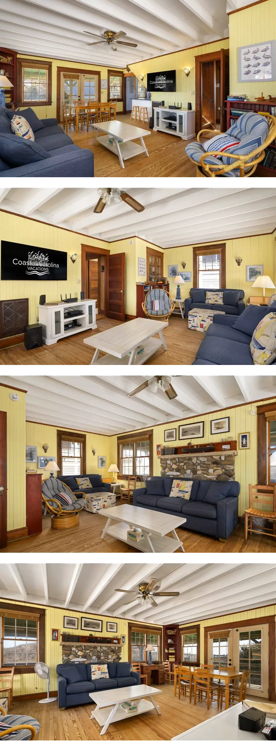 Fourth Estate Cottage:Historic oceanfront, sandy path to the beach, comfy & cozy